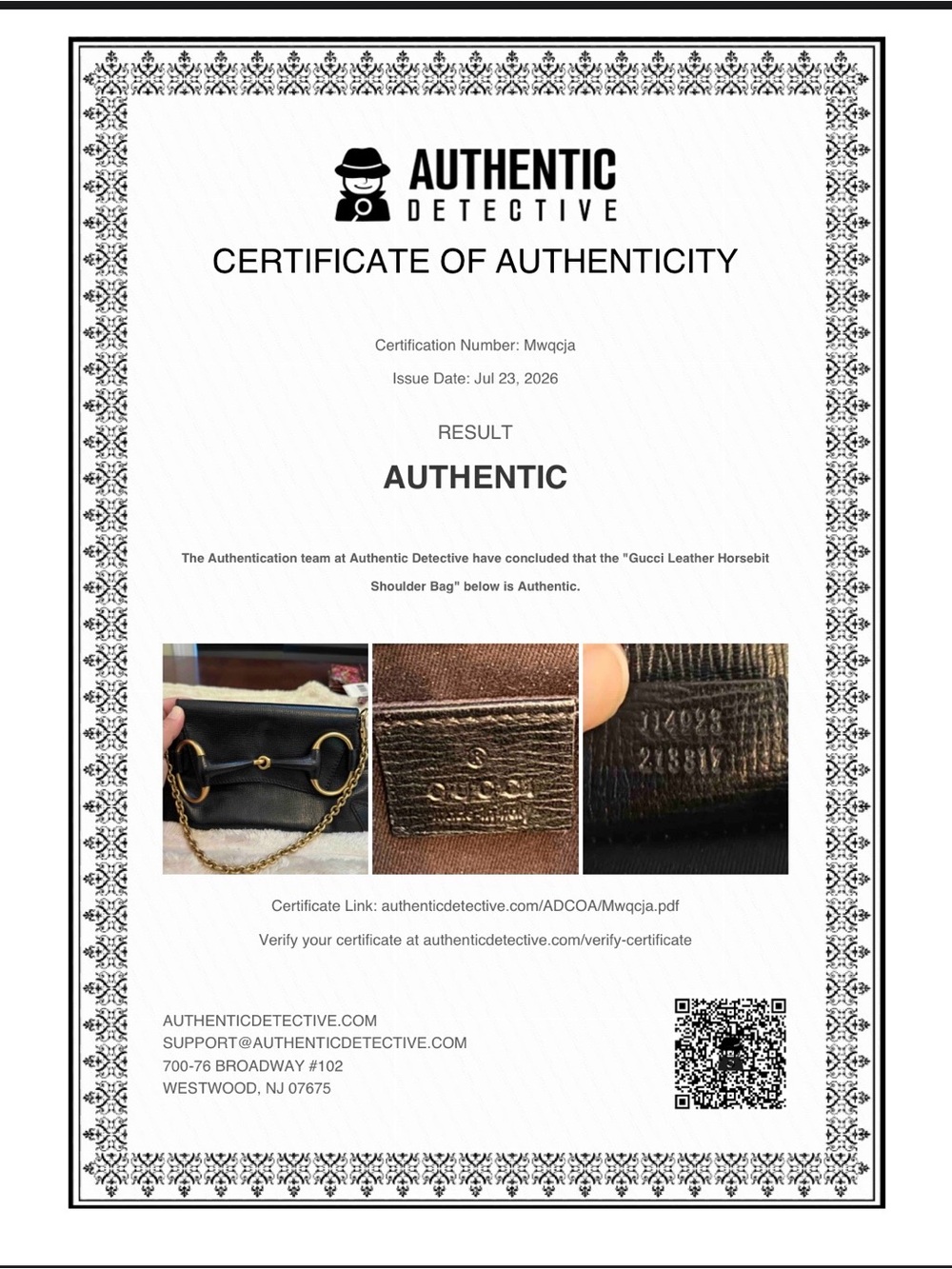 Authentic Tom Ford Era Gucci Horsebit Black Leather Shoulder Bag Gold Chain - Picture 6 of 9